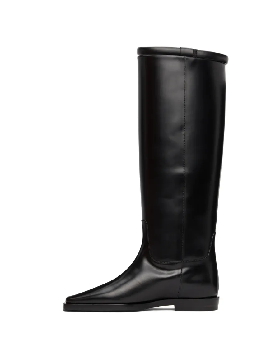 Totme Square-Toe Riding Knee-High Boots