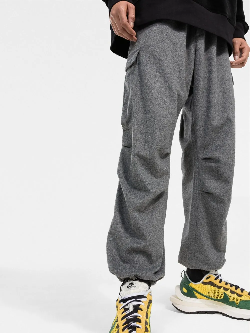 Straight-Leg Wool-Blend Cargo Pants