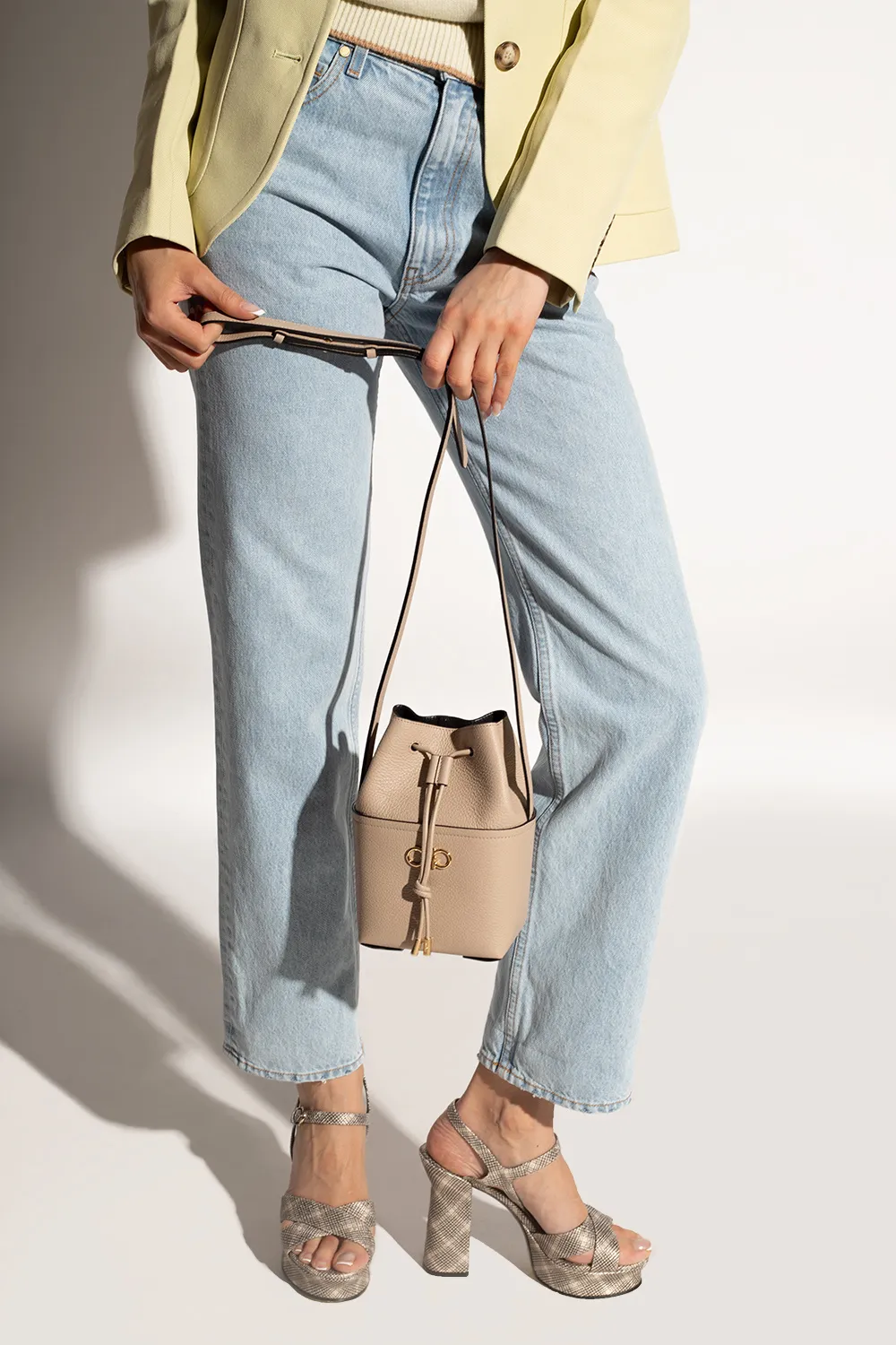 Logo Bucket Shoulder Bag