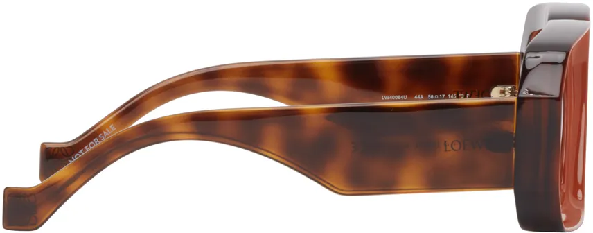 Square-Frame Two-Tone Sunglasses