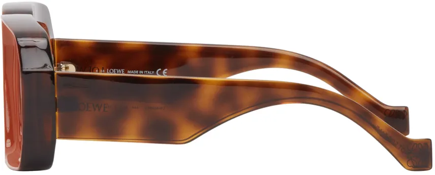 Square-Frame Two-Tone Sunglasses