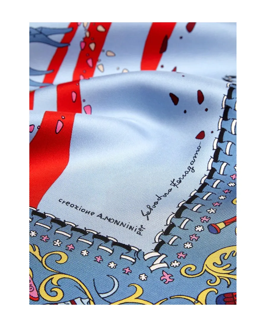 Architectural Printed Silk Scarf