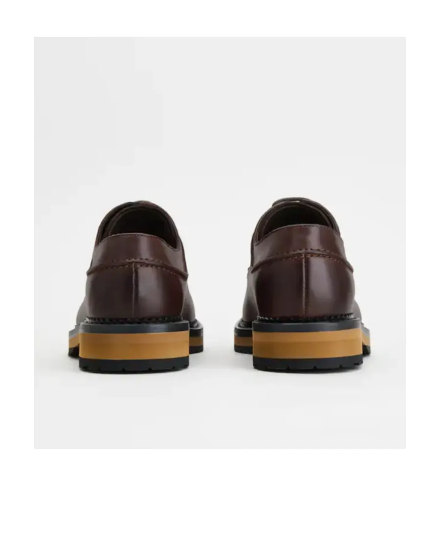 Leather Lace-Up Oxford Shoes