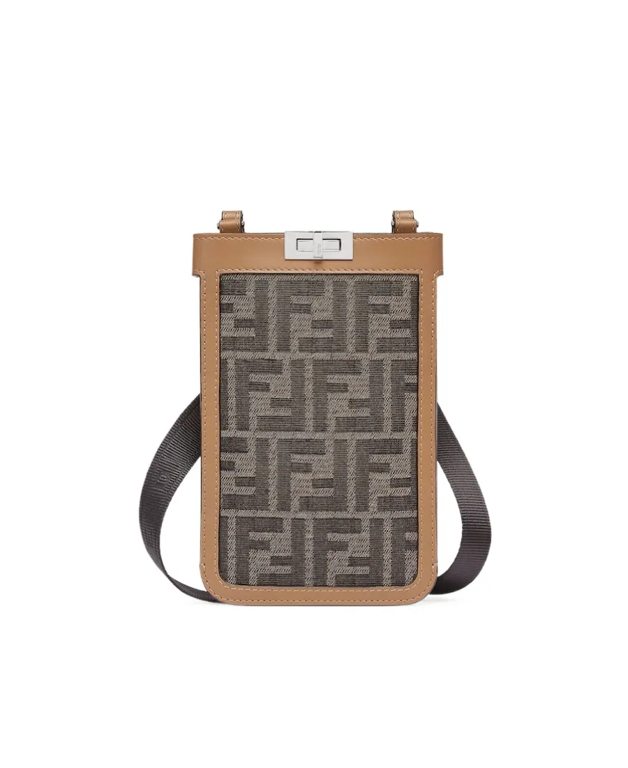 Brown Fabric Phone Case