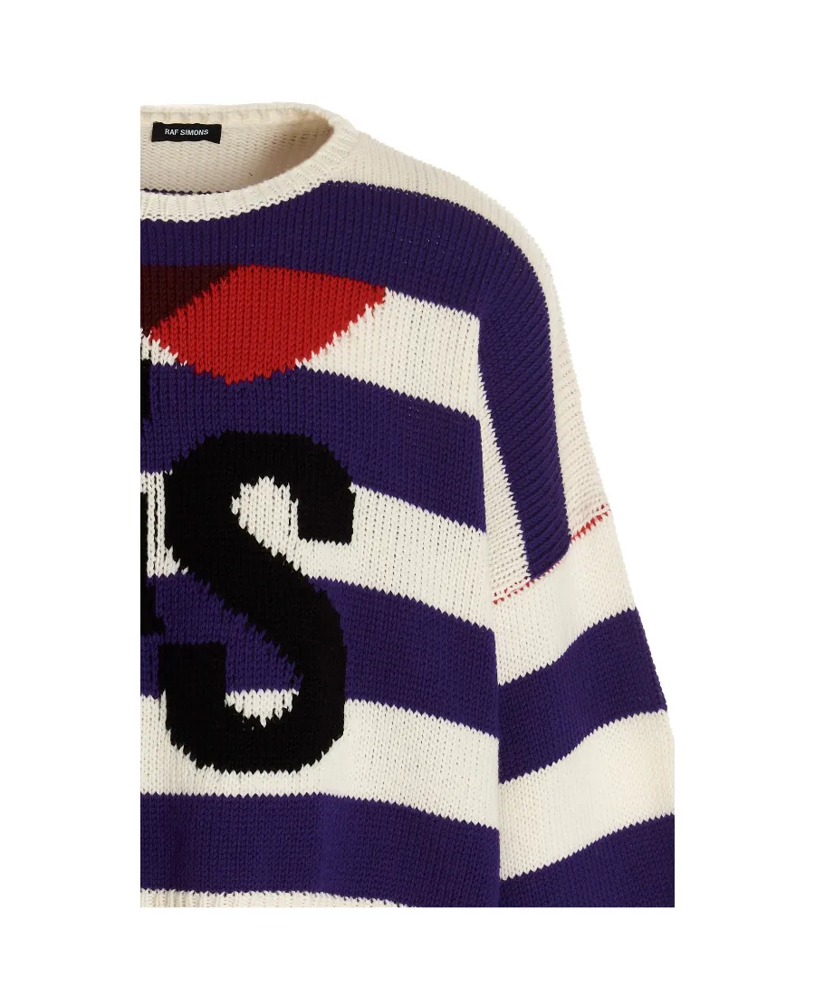 Striped Knitted Wool Pullover