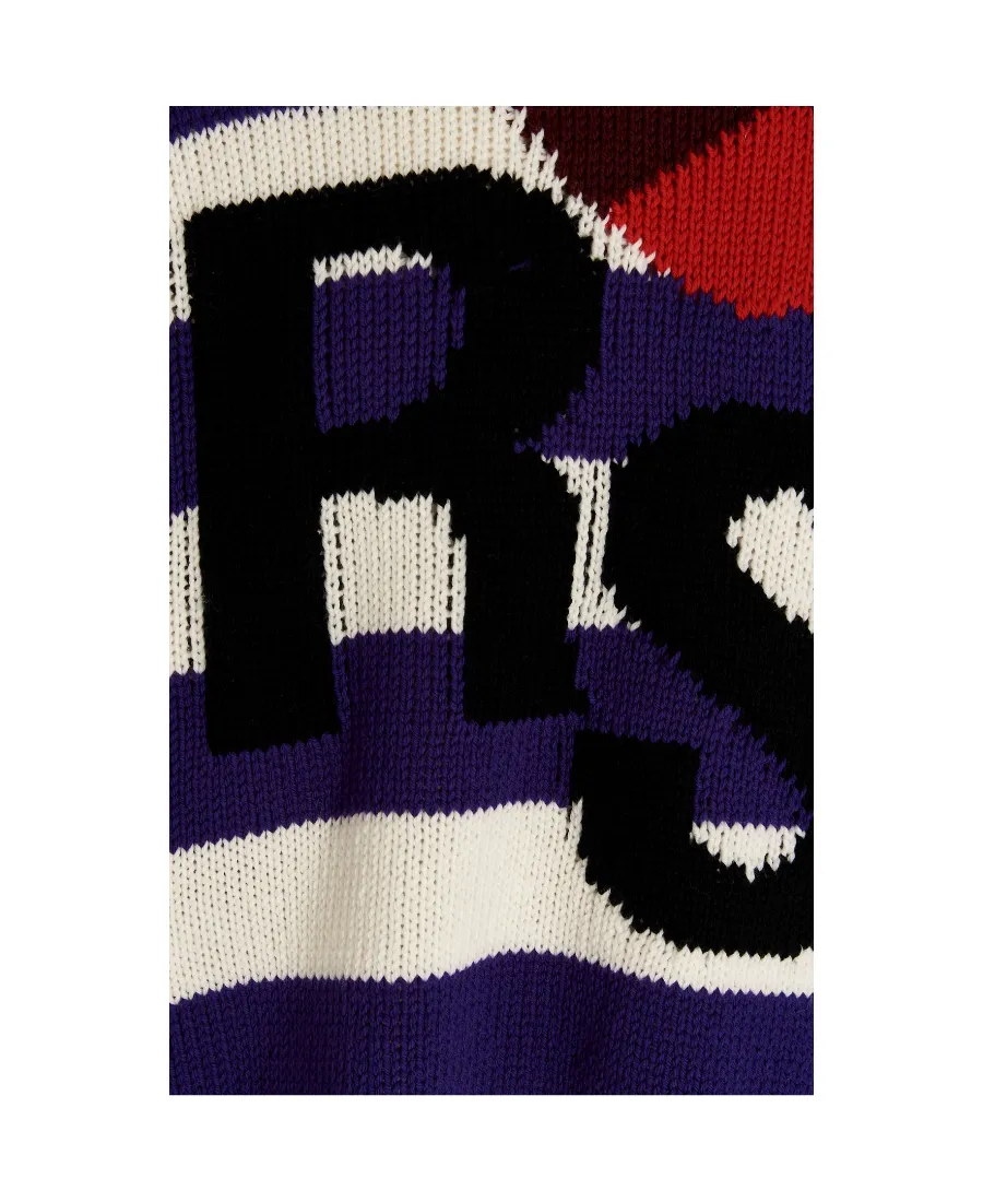 Striped Knitted Wool Pullover