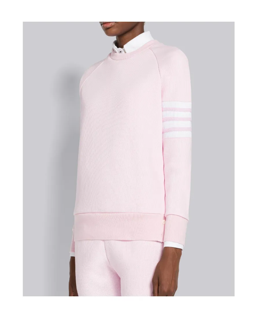 Thom Browne 4-Bar Striped Crewneck Sweatshirt