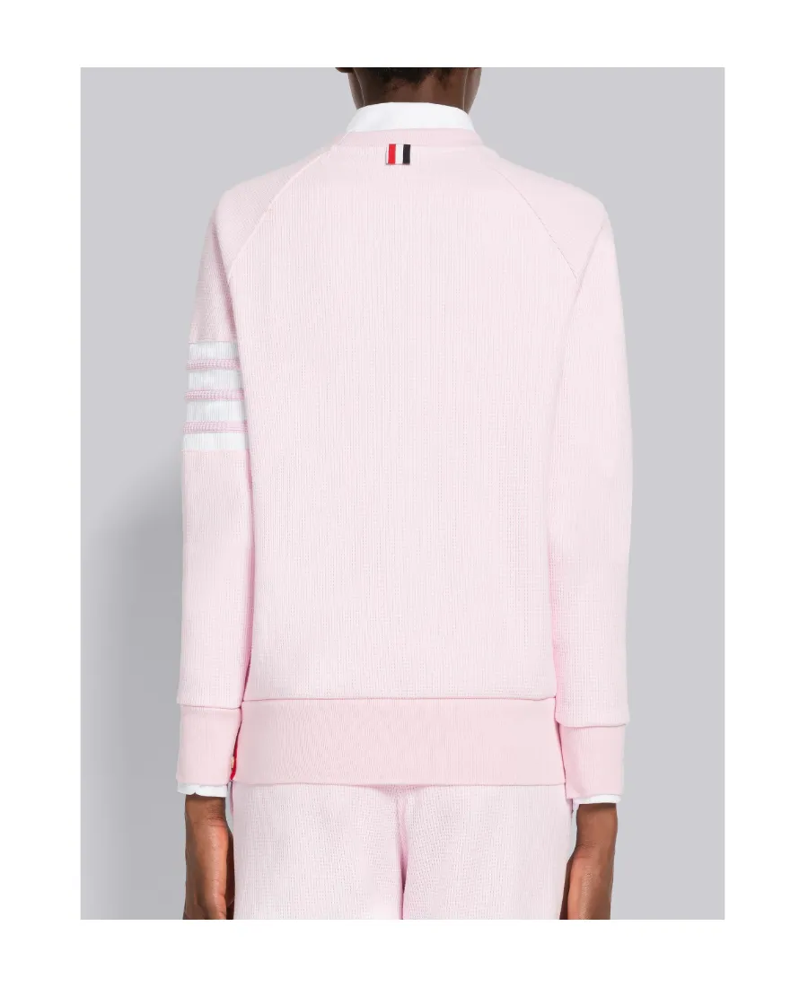 Thom Browne 4-Bar Striped Crewneck Sweatshirt