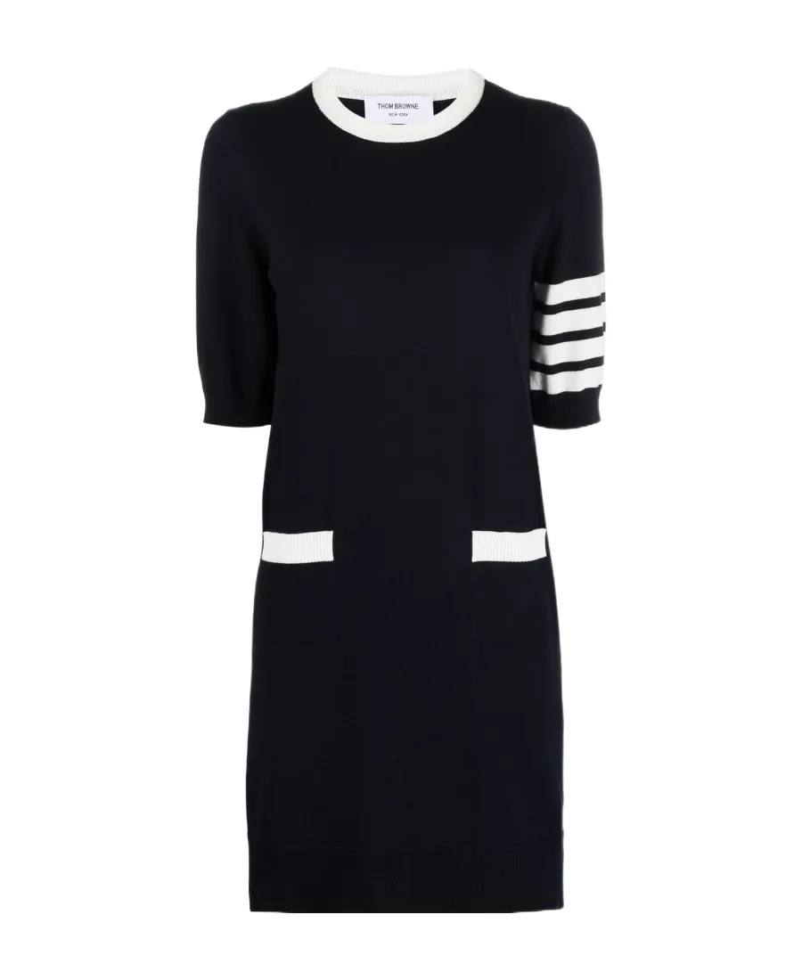 Thom Browne Hector Embroidered Mini Dress