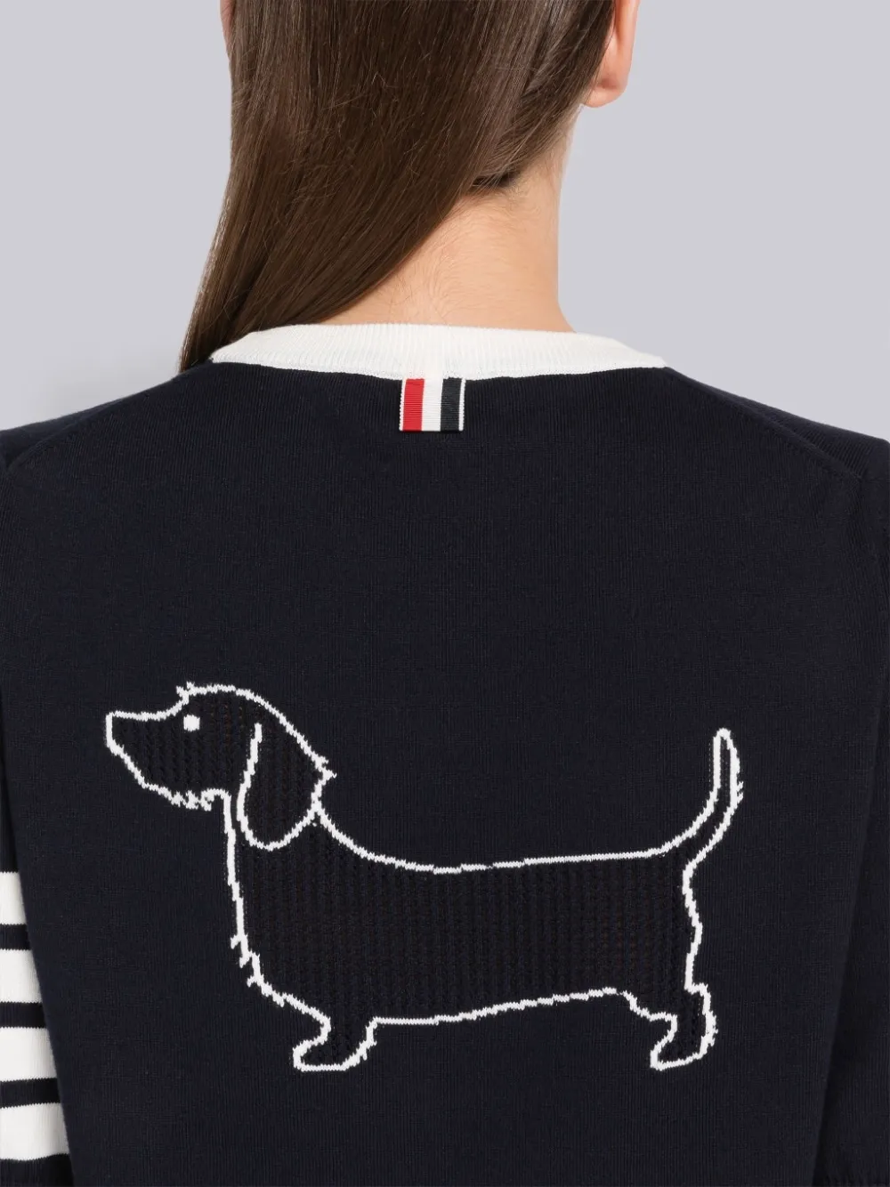Thom Browne Hector Embroidered Mini Dress