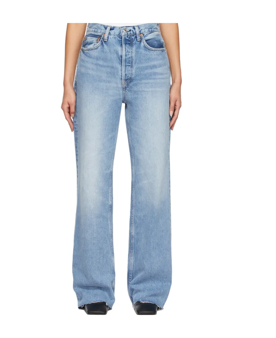 Re/Done High-Waisted Flared Jeans