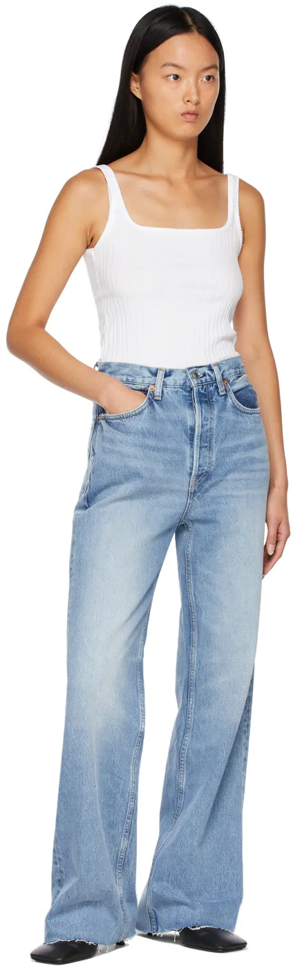 Re/Done High-Waisted Flared Jeans