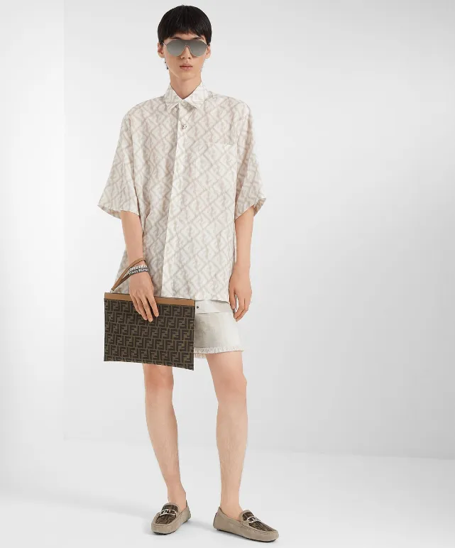 Fendi Ff Large Flat Pouch