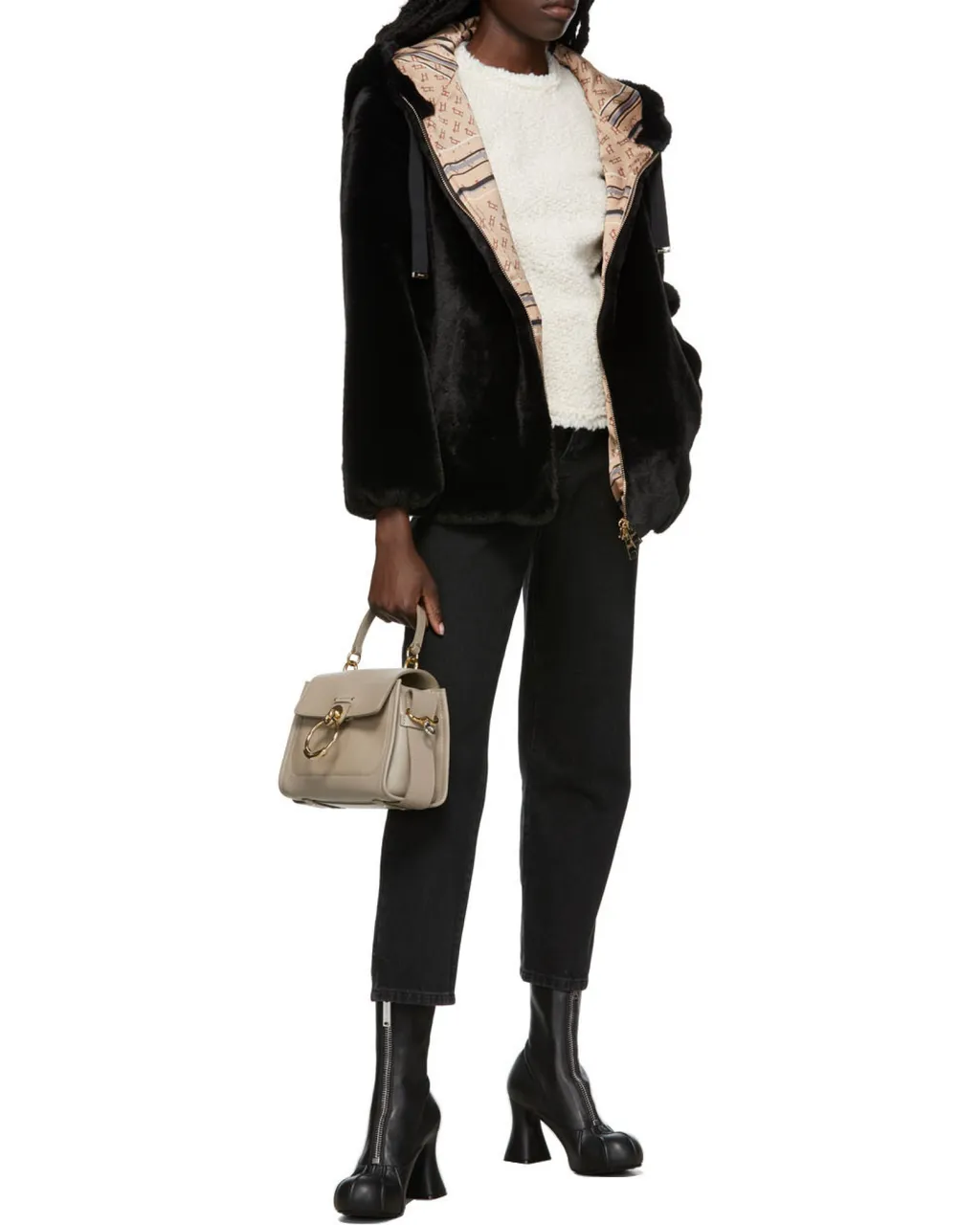 Faux Fur Bomber Jacket