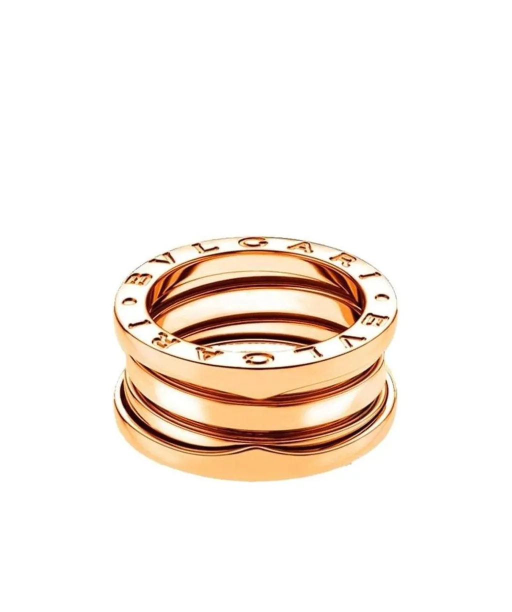 Rose Gold Three-Ring Ring