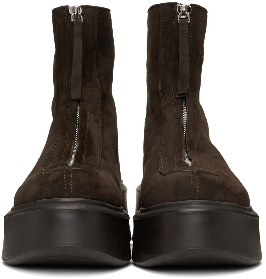 Oversize-Sole Ankle Boots