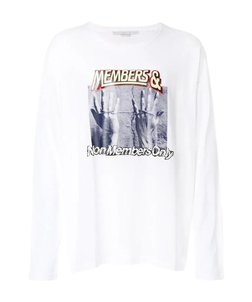 T-Shirt With Round Neck And Long Sleeves