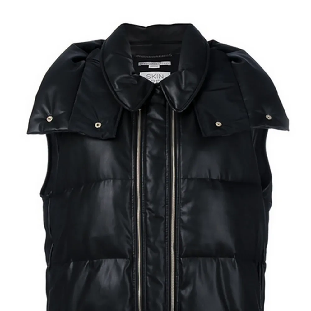 Hooded Sleeveless Down Jacket