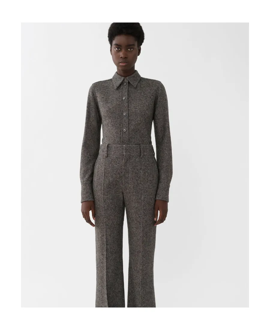 Silk Wool Tweed Shirt