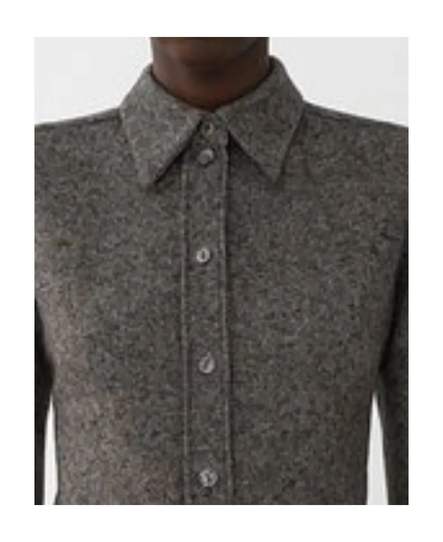 Silk Wool Tweed Shirt