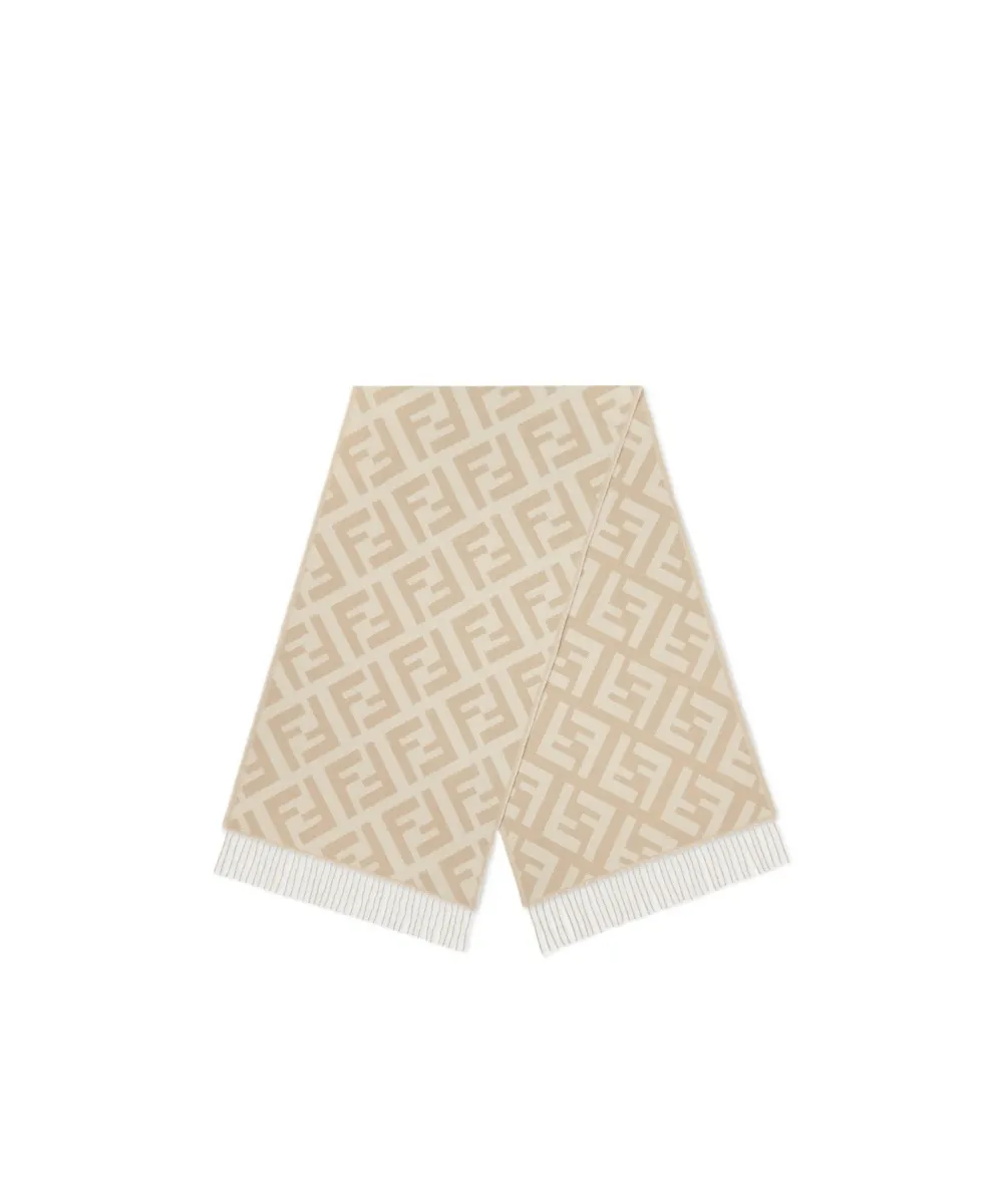 Beige Cashmere Scarf