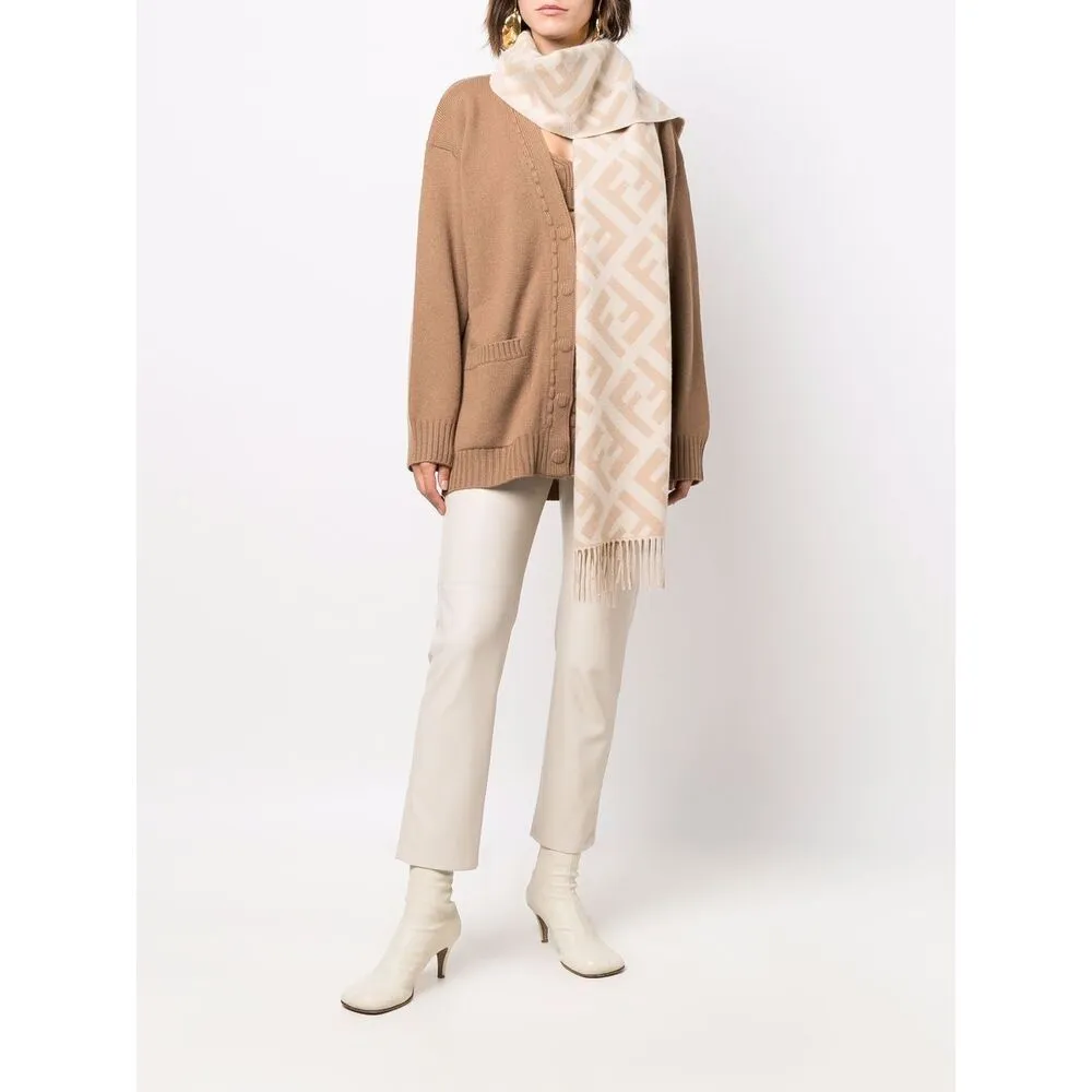 Beige Cashmere Scarf