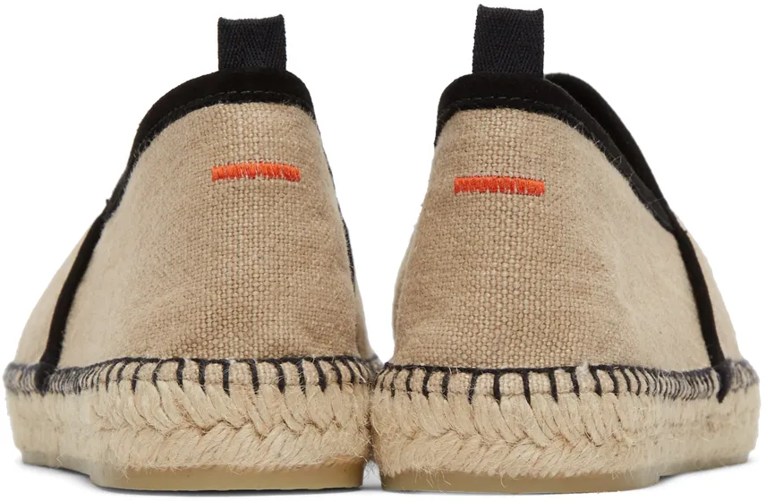 Camel Linen Braided Shoes