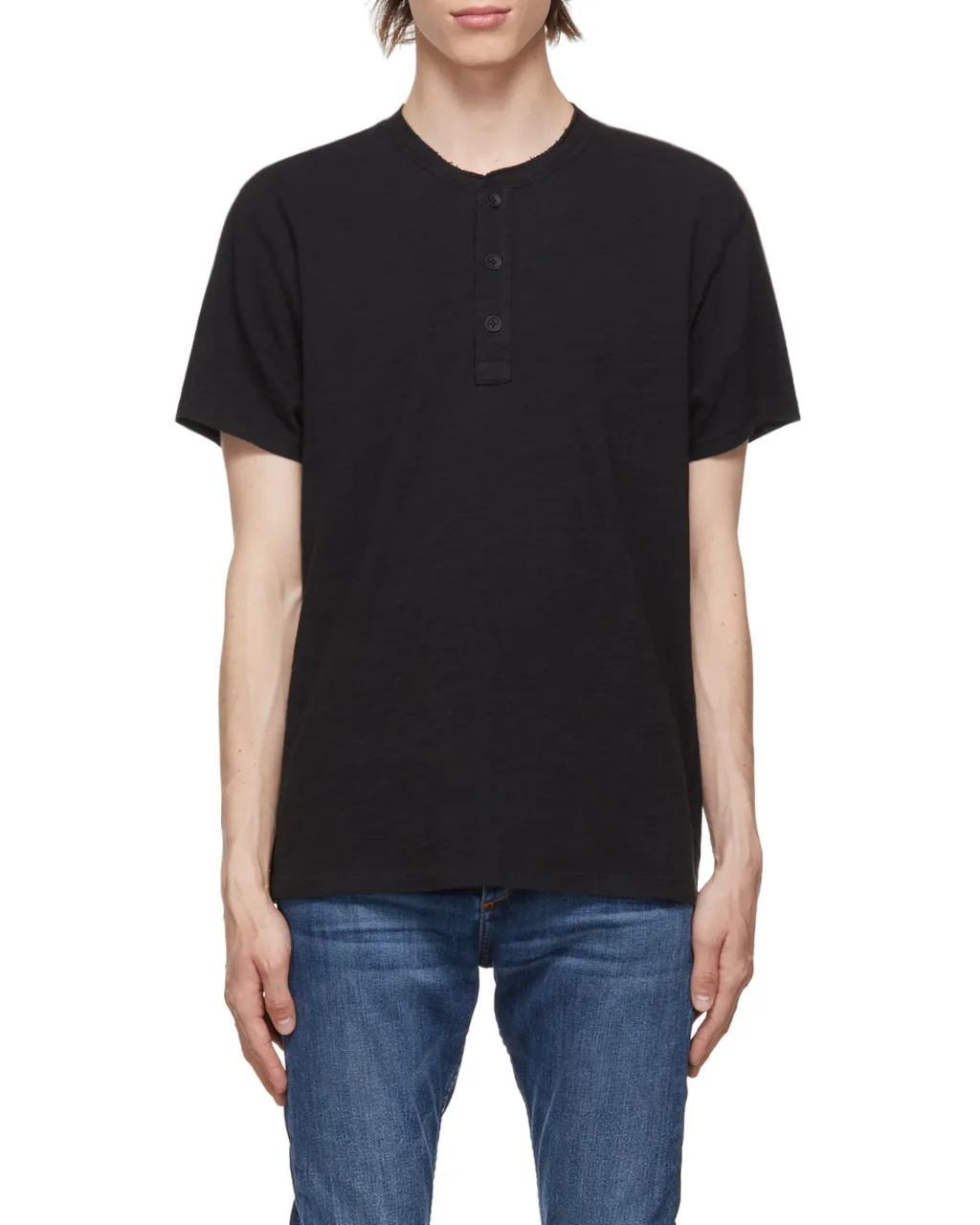 Short-Sleeve Henley T-Shirt