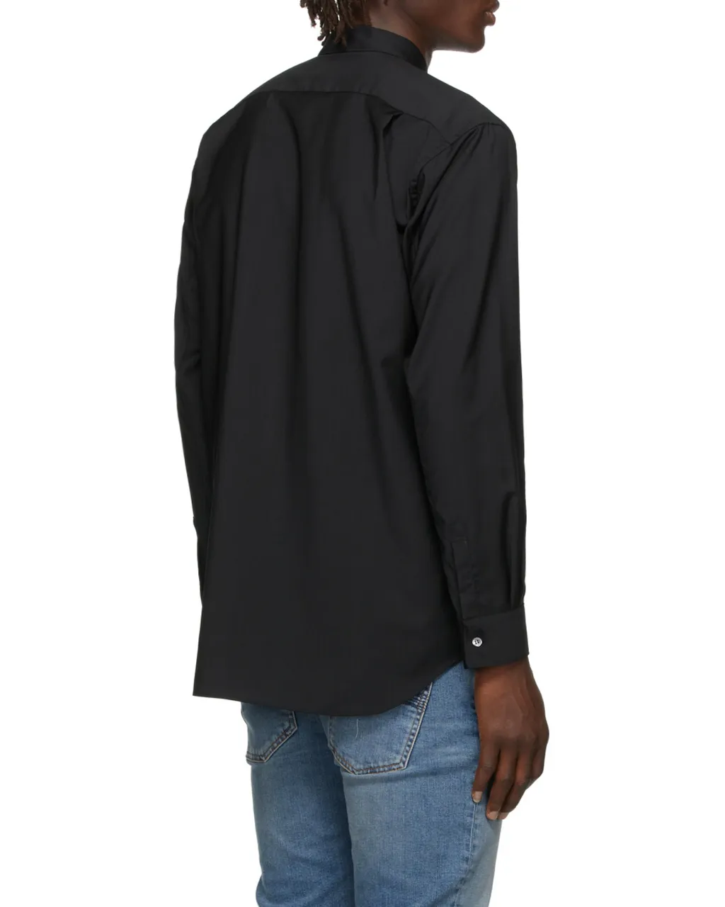 Black Logo Wool Shirt