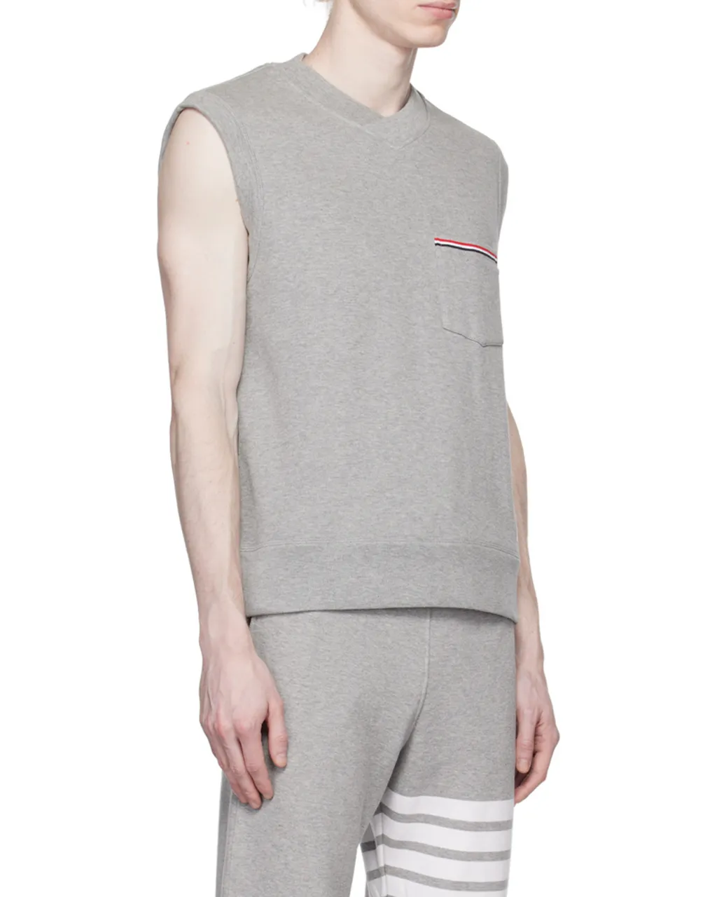 Rwb-Stripe Cotton Vest