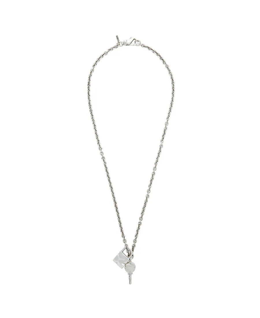 Exclusive Silver Key Pendant Chain