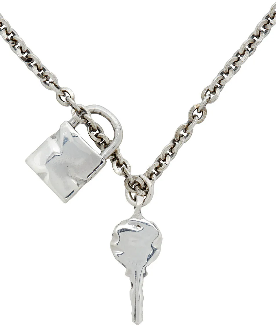 Exclusive Silver Key Pendant Chain