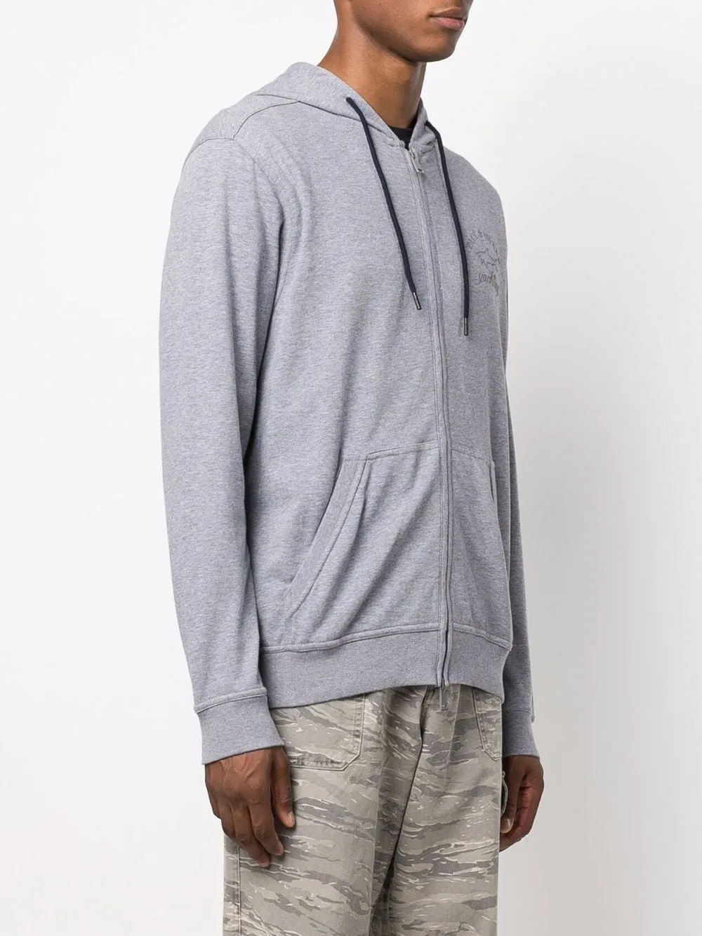 Logo-Print Zip-Up Hoodie