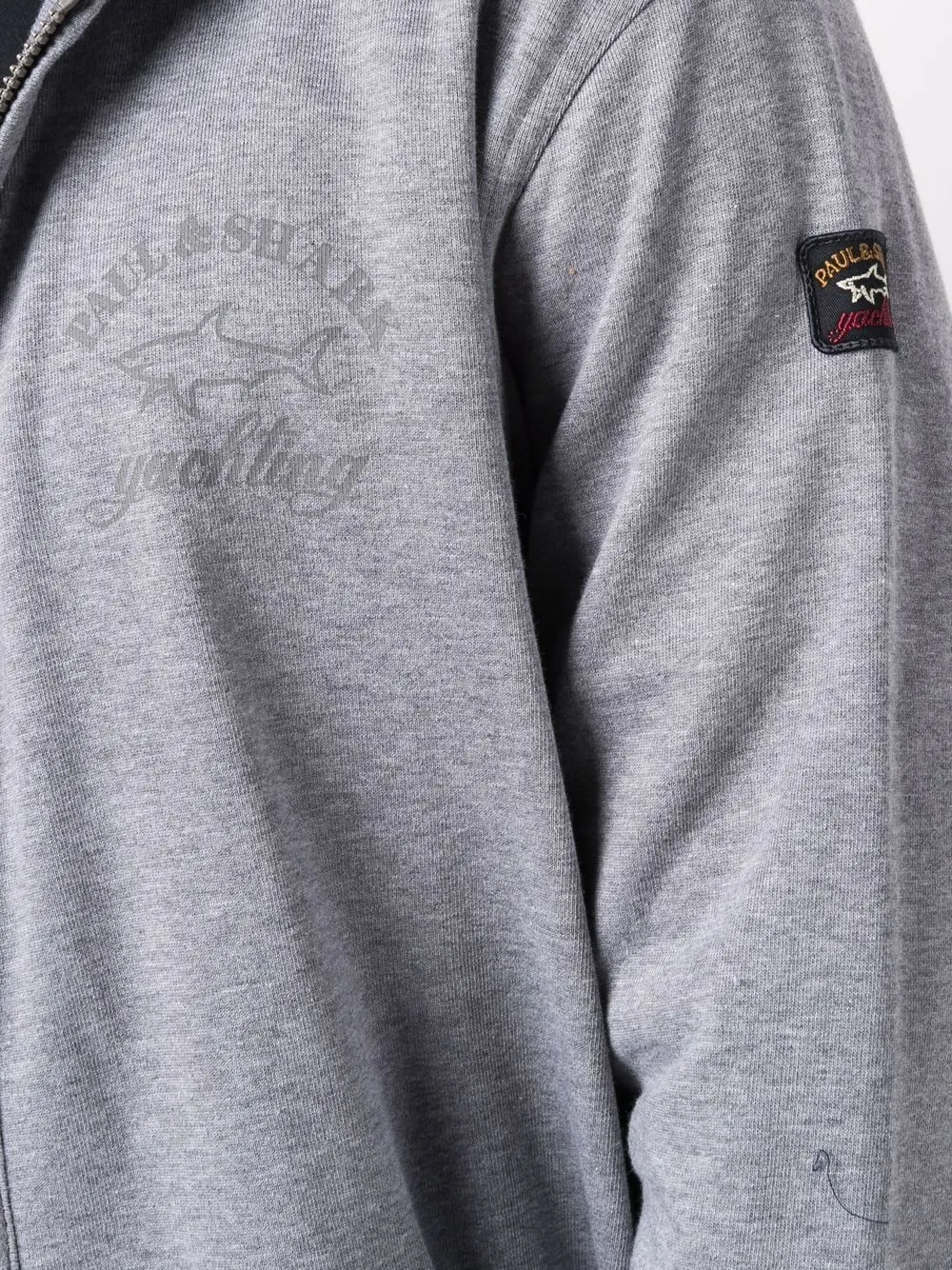 Logo-Print Zip-Up Hoodie