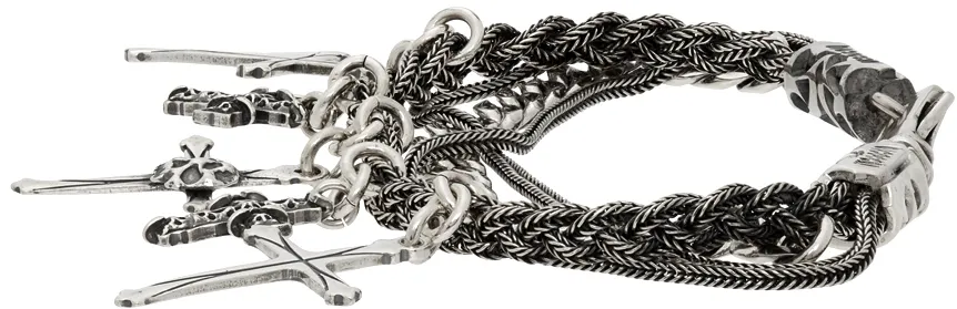 Emanuele Bicocchi Cross Charm Bracelet