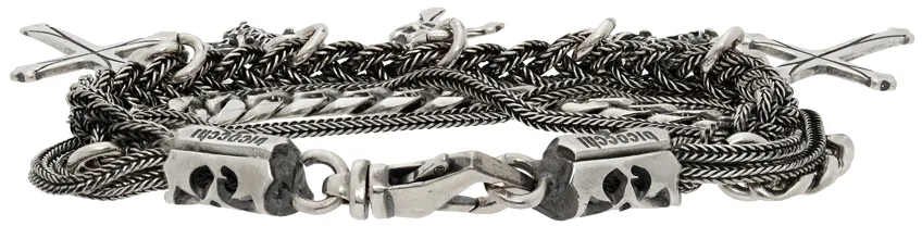 Emanuele Bicocchi Cross Charm Bracelet