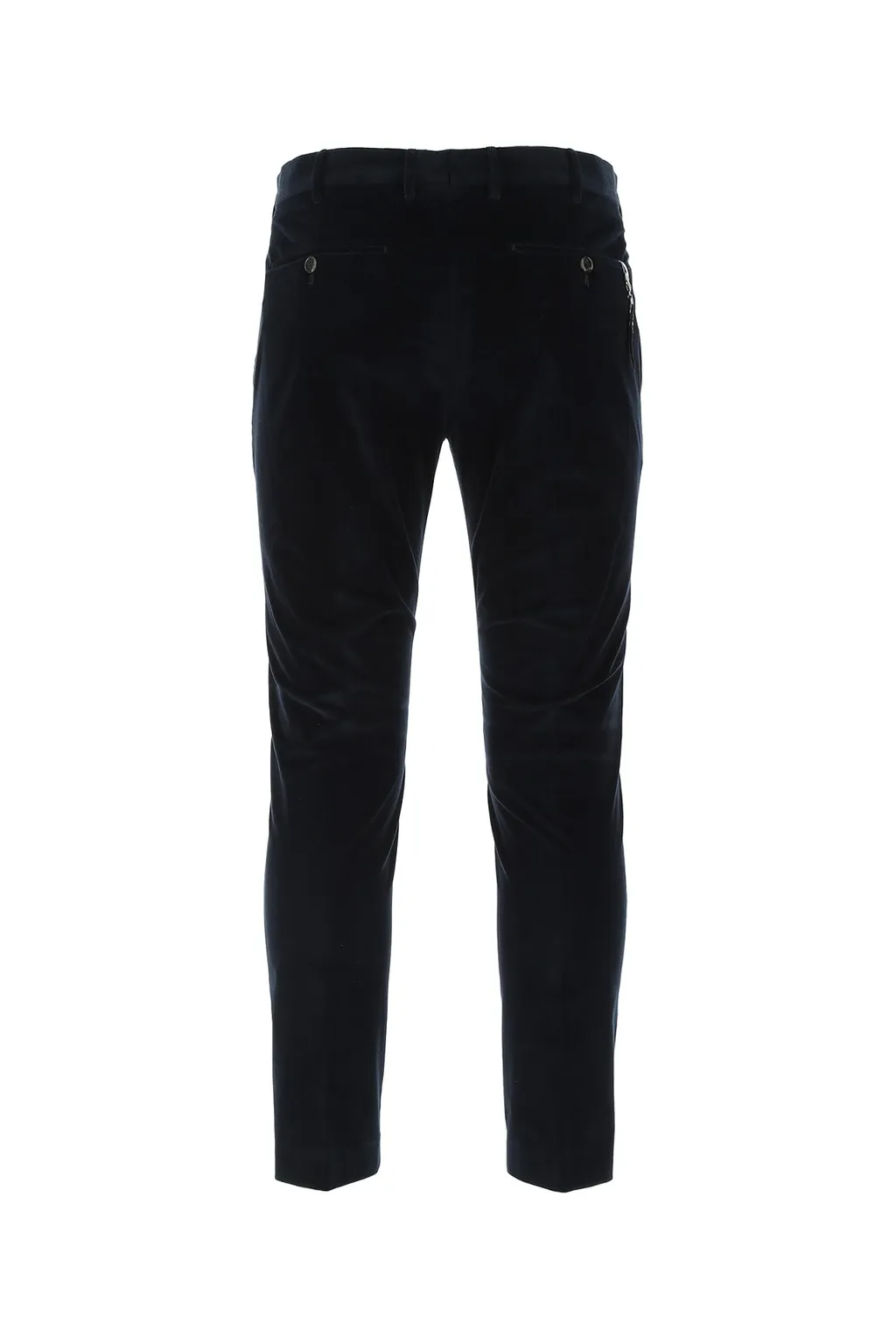 Pt Torino Mid-Rise Cropped Velvet Trousers