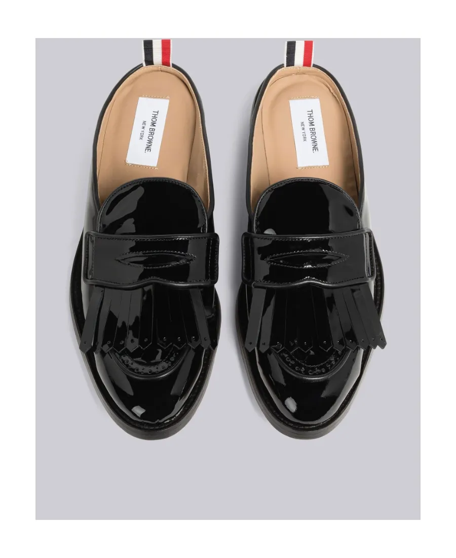Patent Mule Loafers