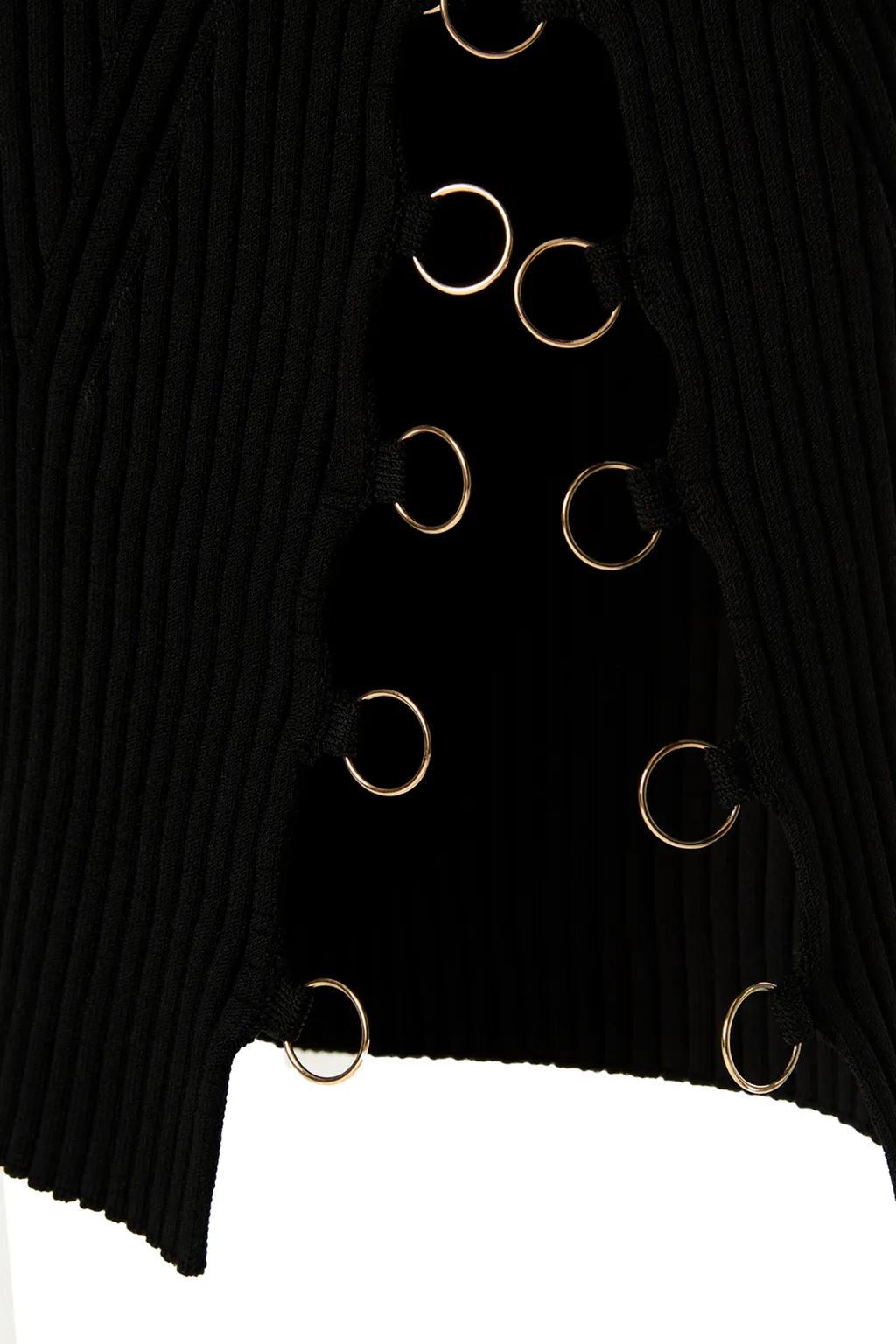La Pigolo Rib-Knit Midi Dress