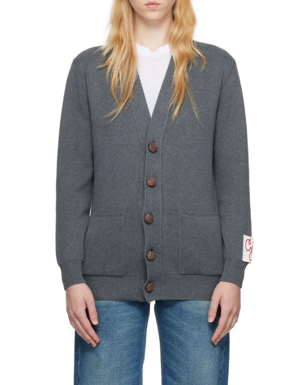 Golden Goose Deluxe Brand Buttoned V-Neck Cardigan
