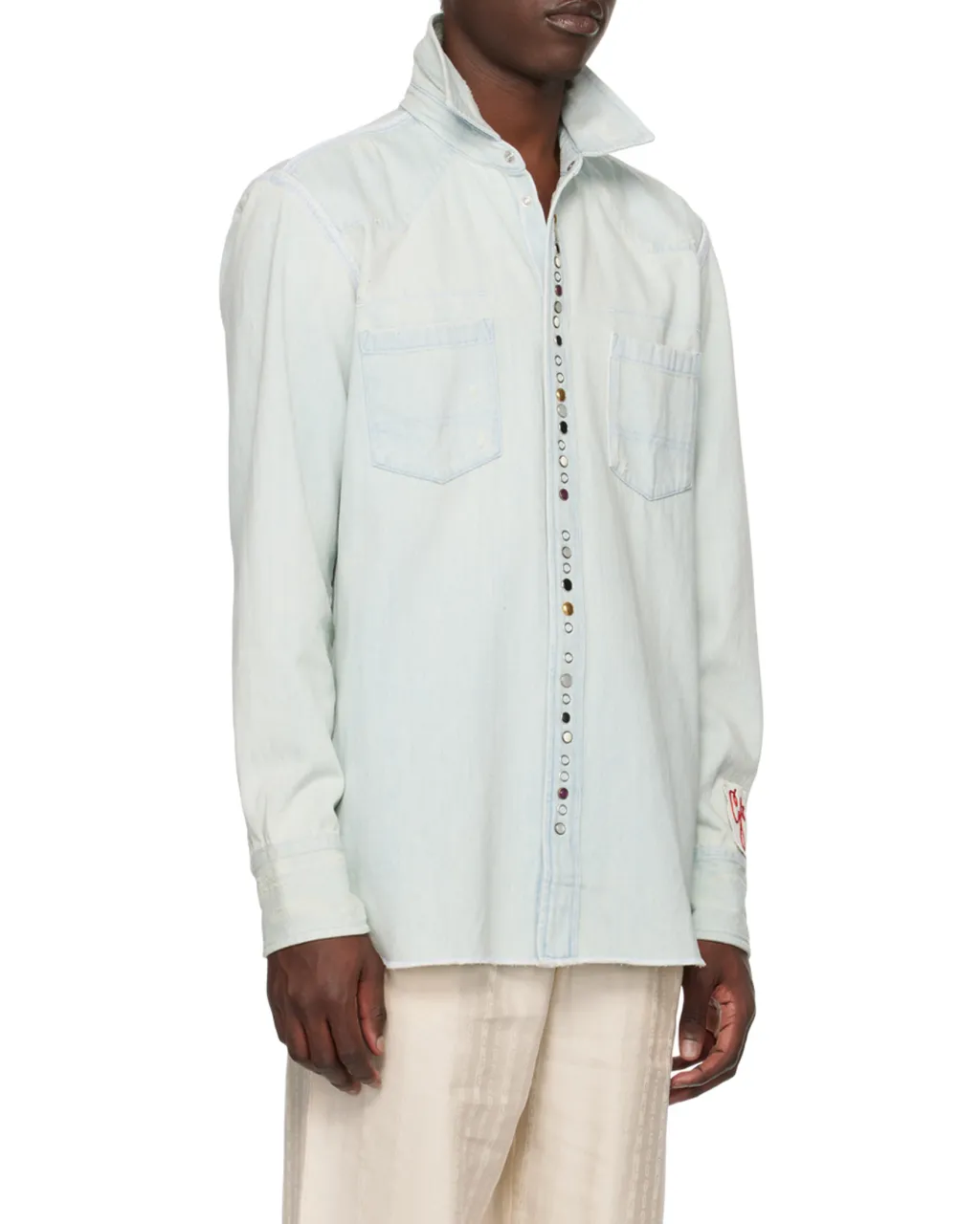 Golden Goose Deluxe Brand Logo Patch Buttoned Shirt