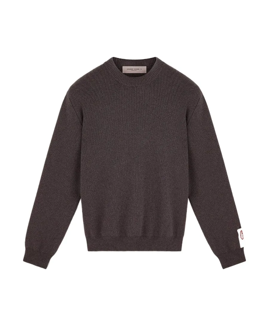 Golden Goose Deluxe Brand Logo Patch Knitted Jumper