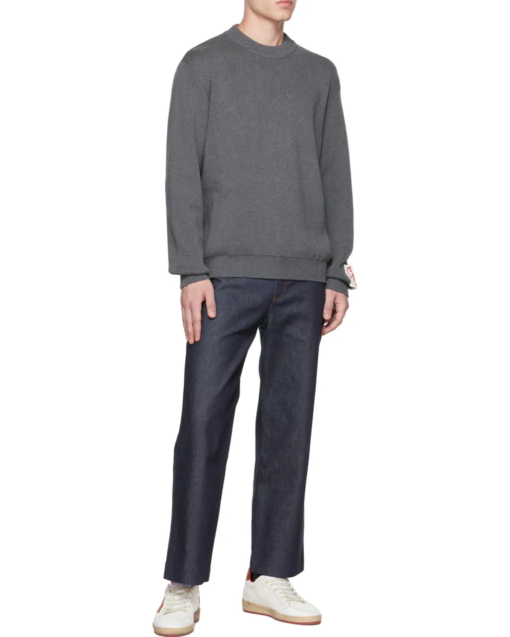 Golden Goose Deluxe Brand Logo Patch Knitted Jumper