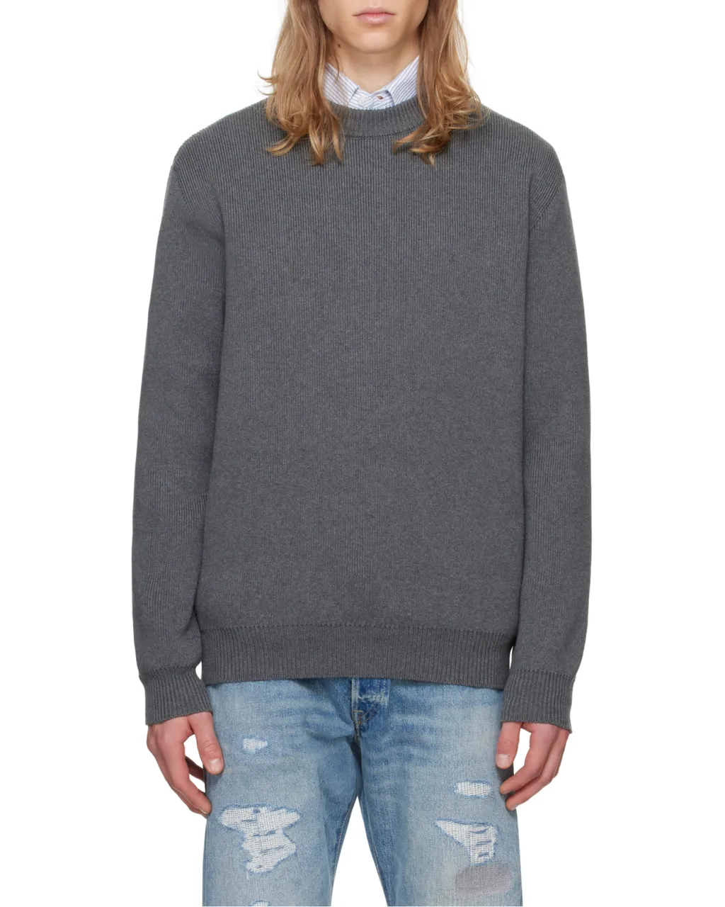 Golden Goose Deluxe Brand Logo Patch Knitted Jumper