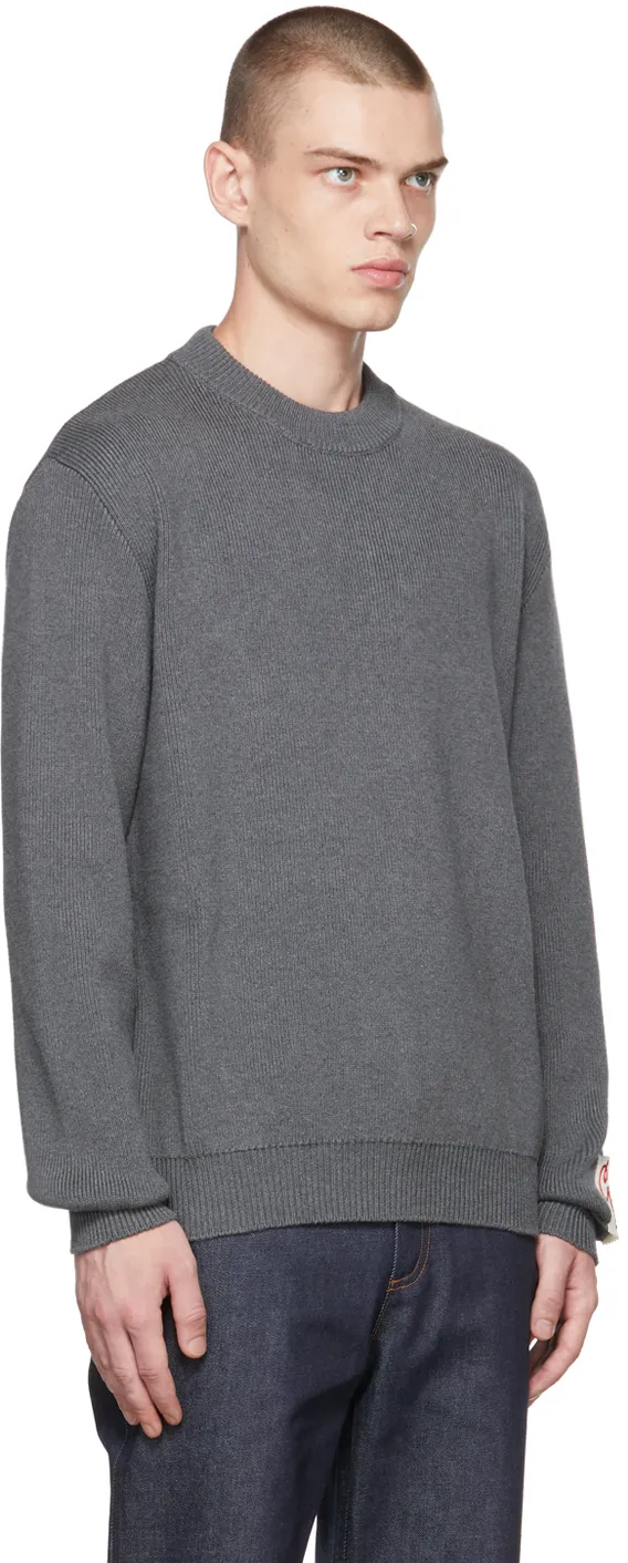 Golden Goose Deluxe Brand Logo Patch Knitted Jumper