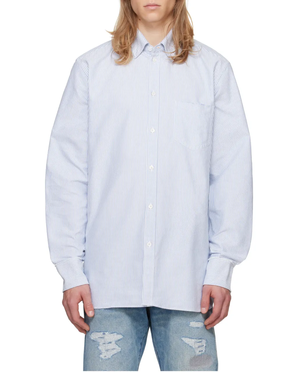 Golden Goose Deluxe Brand Striped Buttoned Shirt