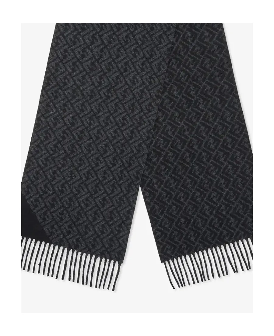 Black Wool Scarf