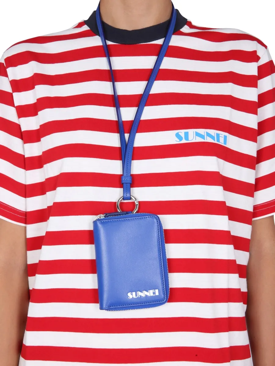 Sunnei Striped Crewneck T-Shirt