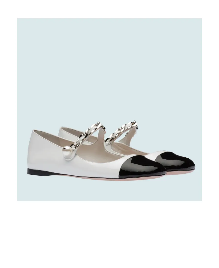 Patent Leather Ballerina Pumps