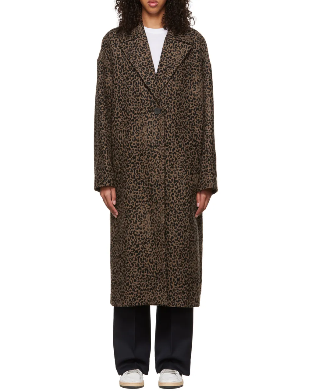 Golden Goose Deluxe Brand Leopard Jacquard Coat